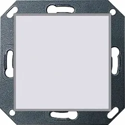 Gira System 55 Lichtsignal, weiß, Basiselement mit zentraler Abdeckplatte, LED austauschbar, Unterputz, IP20, 250V, mit Leuchtmittel, 236100