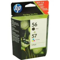 2 HP Tinten SA342AE 56+57 Doppelpack KCMY