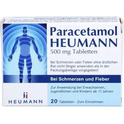 Paracetamol Heu 500 mg Tab B. Schmerzen und Fieber 20 ST