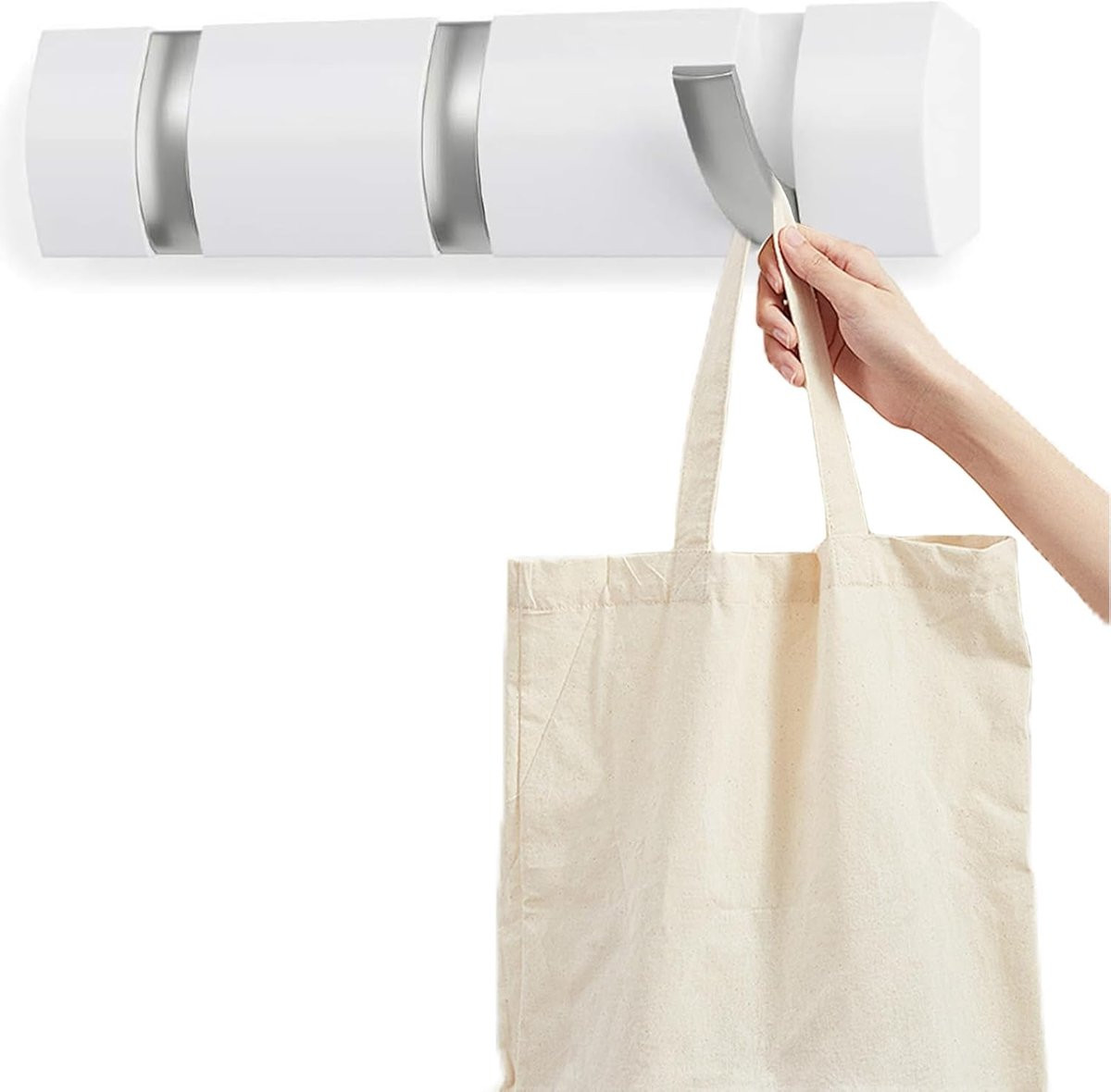 Inklapbare kledinghaken - Ruimtebesparende wandhaken voor jassen en handdoeken - Modern design