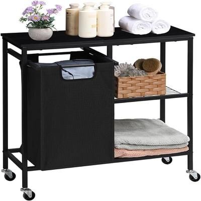 NO "Laundry Sorter with Three Shelf - 29""L x 11.9""W x 30""H"