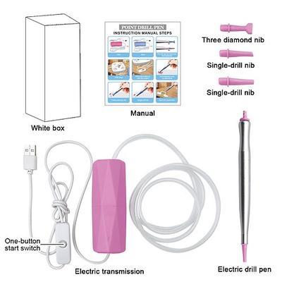 Metall-Diamantmalstift, 3 verschiedene Ersatzspitzen aus Metall, Zubehörset für 5D-Diamantmalstifte, langlebig und stabil