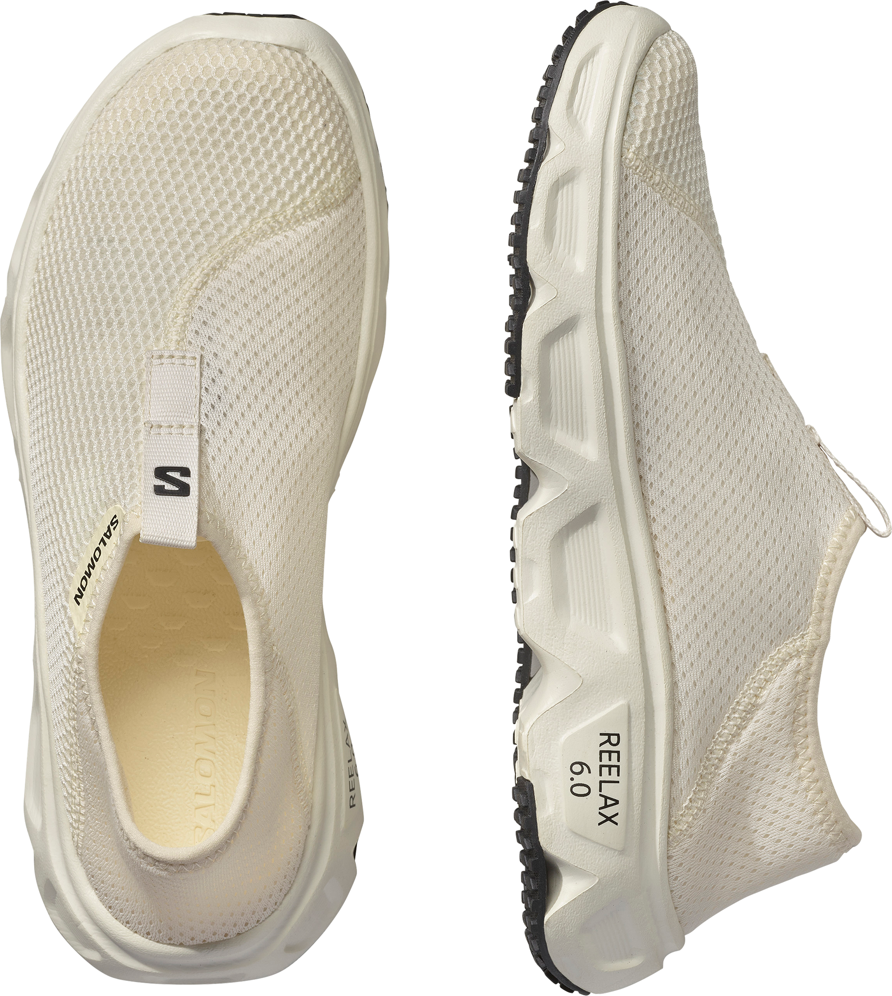 Hausschuh SALOMON "REELAX MOC 6.0 W", Damen, Gr. 40, schwarz (vanilla ice, vanilla ice, schwarz), Textil, Schuhe Hausschuh vanilla ice, vanilla ice, schwarz 40
