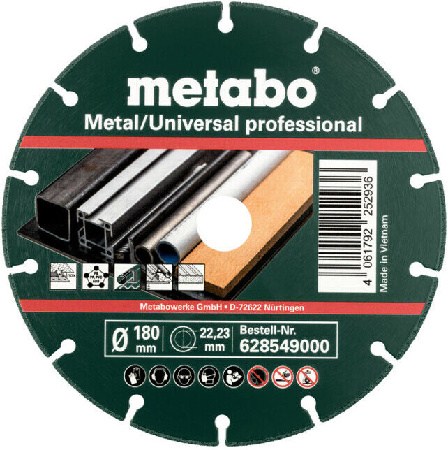 Metabo Disque diamant 180x1,6x22,23mm,