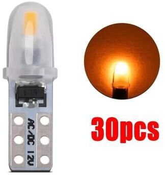 Uplift Picks T5 LED Dashboard Bulbs 3014 SMD Instrument Cluster Lights yellow (30 Pcs)