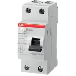 ABB, Schutzschalter, FH202 A-63/0.03 Residual Current Circuit Breaker 2P A type 30 mA