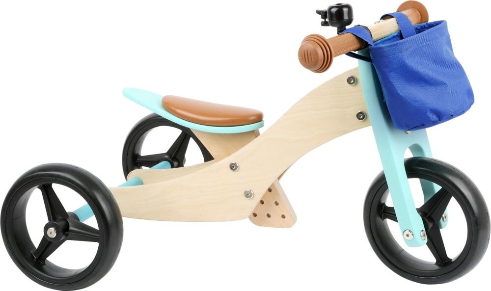 Small foot company Triciclo sin pedales 2 en 1 turquesa