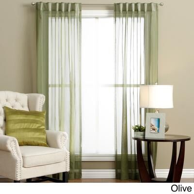 Ricardo Lucerne Wanda Pleat Back Tab Curtain Panel Pair