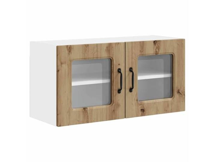 fsahslih Küchen Wandschrank Artisan-Eiche 80x31x40 cm Hängeschrank Elegant strukturierter Stauraum für Ihre Küche: Robustes Holzwerkstoff-Design mit 2 Fächern für Töpfe und Geschirr.