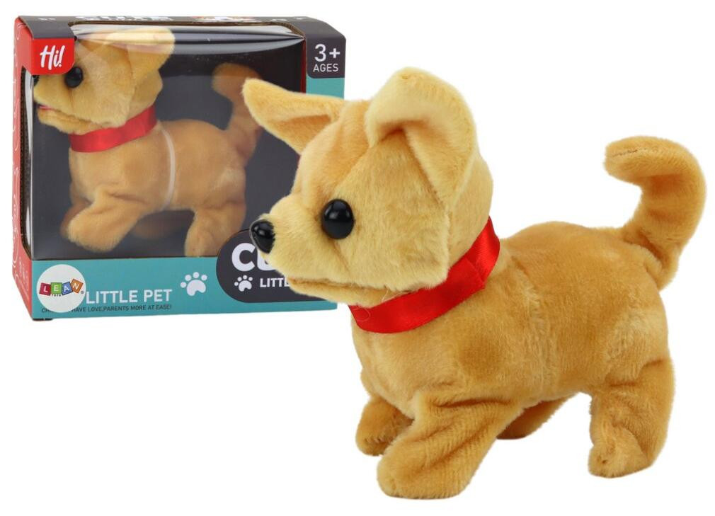Leantoys Pluche Interactief Honddier Beige