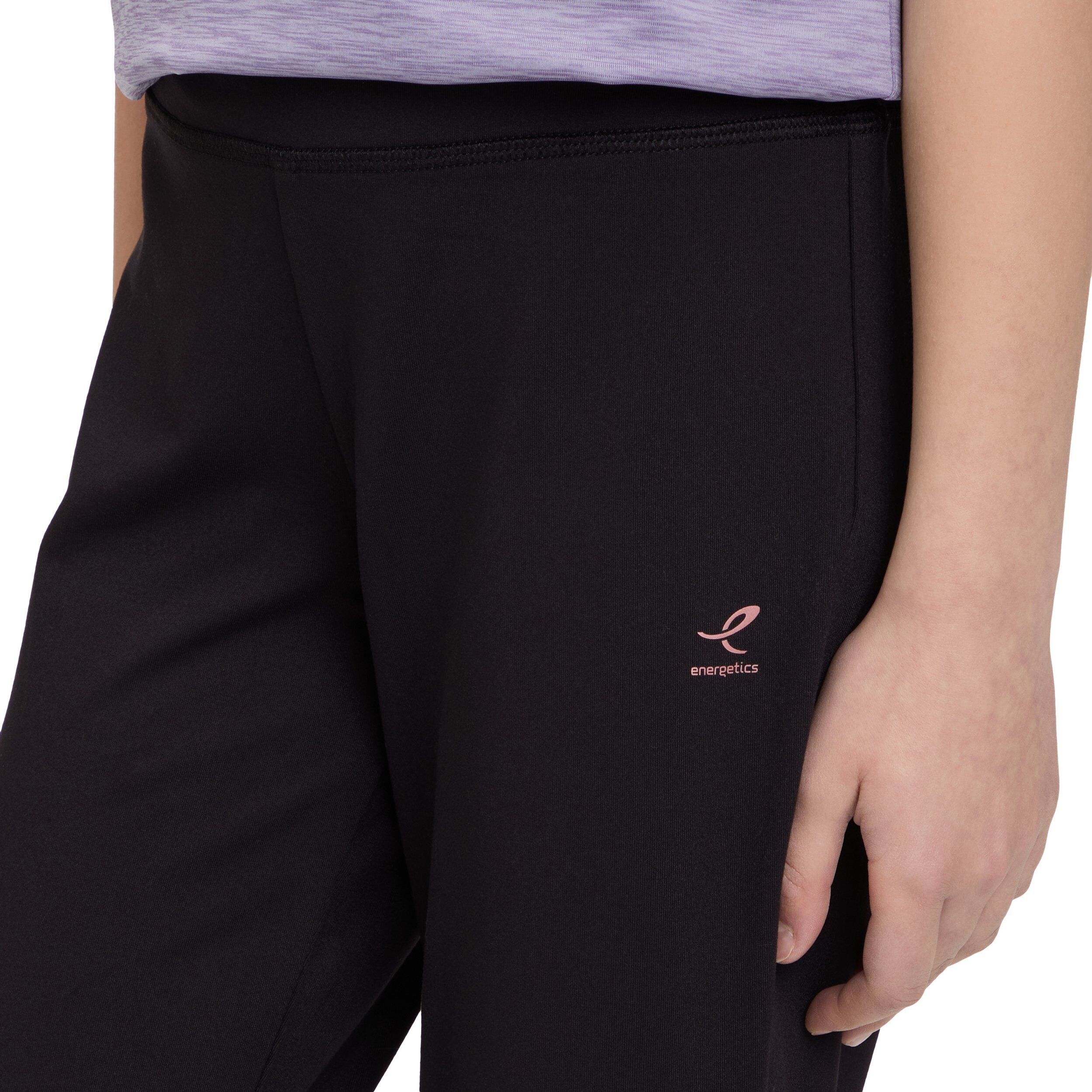 Trainingstights ENERGETICS "Mä.-Tight Claire G", Mädchen, Gr. 164, N-Gr, schwarz, Obermaterial: 88% Polyester, 12% Elasthan, Hosen Trainingstights, Regular Fit, für Schulsport, Workout und aktive Freizeit, sportlich schwarz 164, N-Gr