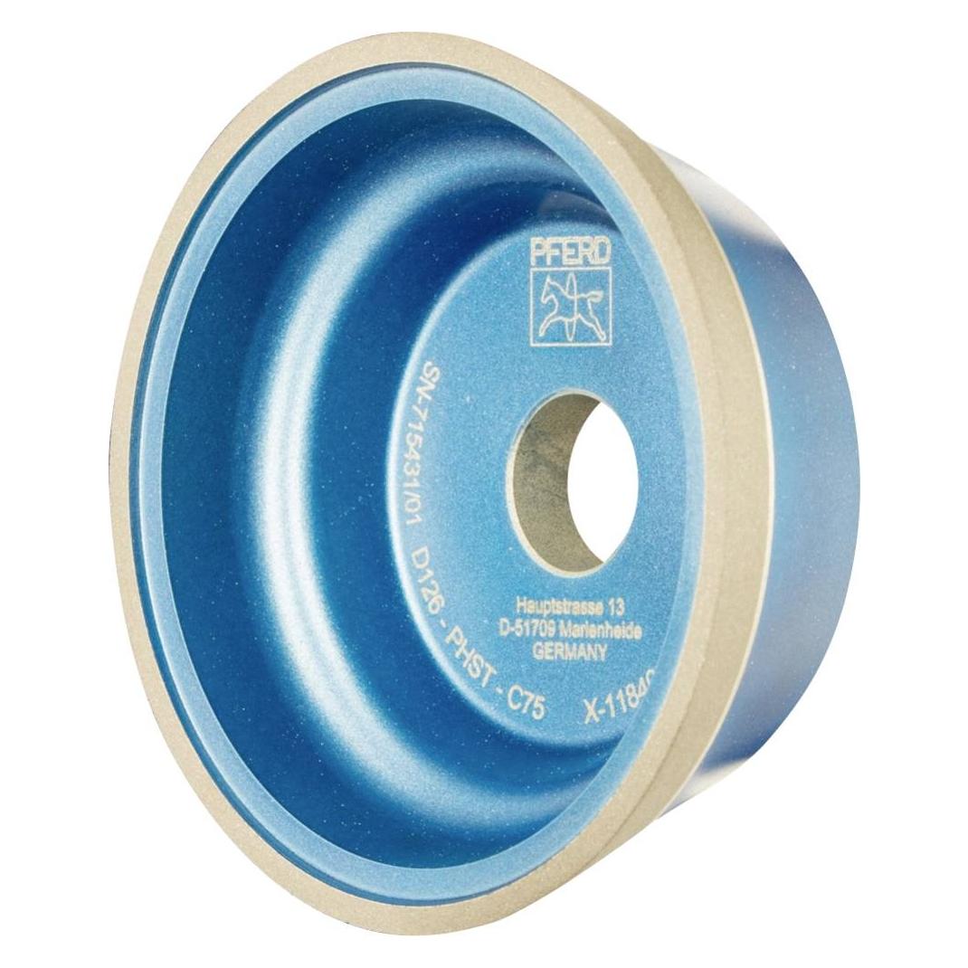 Pferd Diamant-Schleifscheibe Kunstharz 11V9 PHST 178 mm D126 (mittel) Trockenschliff (D 126) (11V9 100-3-10-20 D 126 PHST C75)