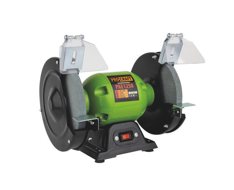 PROCRAFT PAE1250 Tafelmodel schuurmachine met twee schijven