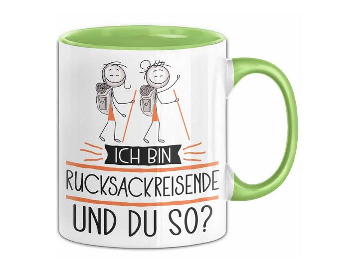 Trendation Tasse Rucksackreisende Tasse Geschenk Ich Bin Rucksackreisende Und Du So G