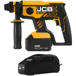 JCB Akku Bohrhammer 18V Bürstenlos SDS-plus Aufnahme mit 5,0 Ah Akku & Ladegerät