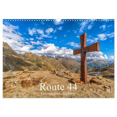 Route 44. Timmelsjoch, Südtirol (Wandkalender 2027 DIN A3 quer), CALVENDO Monatskalender
