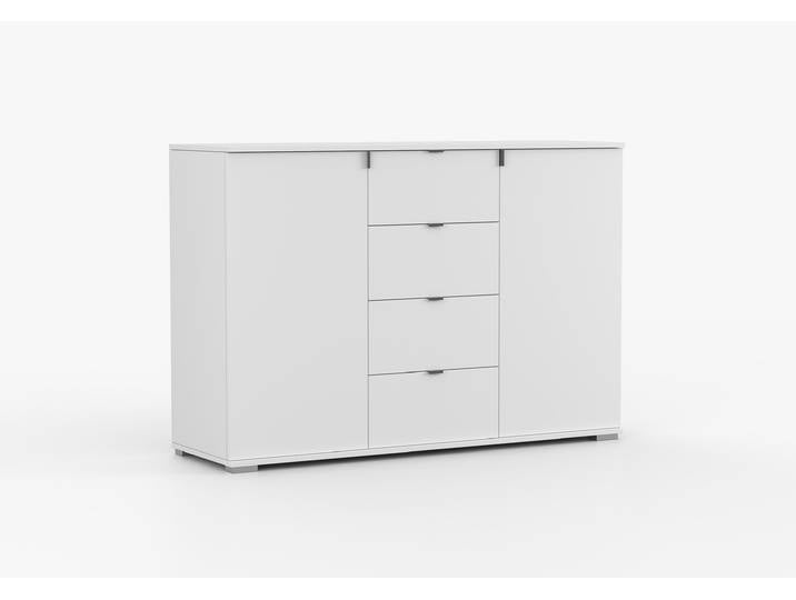 Kommode LARA 4S 135 cm Weiß Weiß