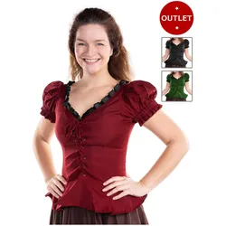 Metamorph Kurzarm Mittelalterbluse - Kristin (L)