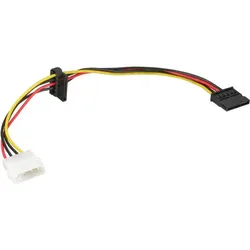 INLINE Strom Kabel intern, 1x 13,34cm (5,25") an 2x 15pol SATA, 0,3m