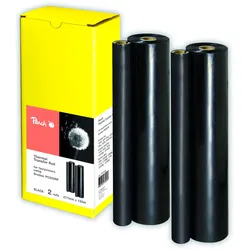2 Peach Thermal Transfer Rollen kompatibel zu Brother PC-202RF