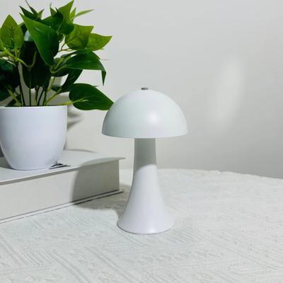 Shop Station Retro Rechargeable Table Lamp With Touch Sensor Dimmable LED Mushroom Design For Bedroom & Home Decor white