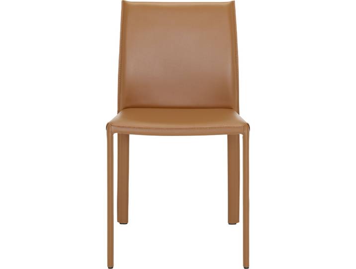 Stuhl Raili brick Leder