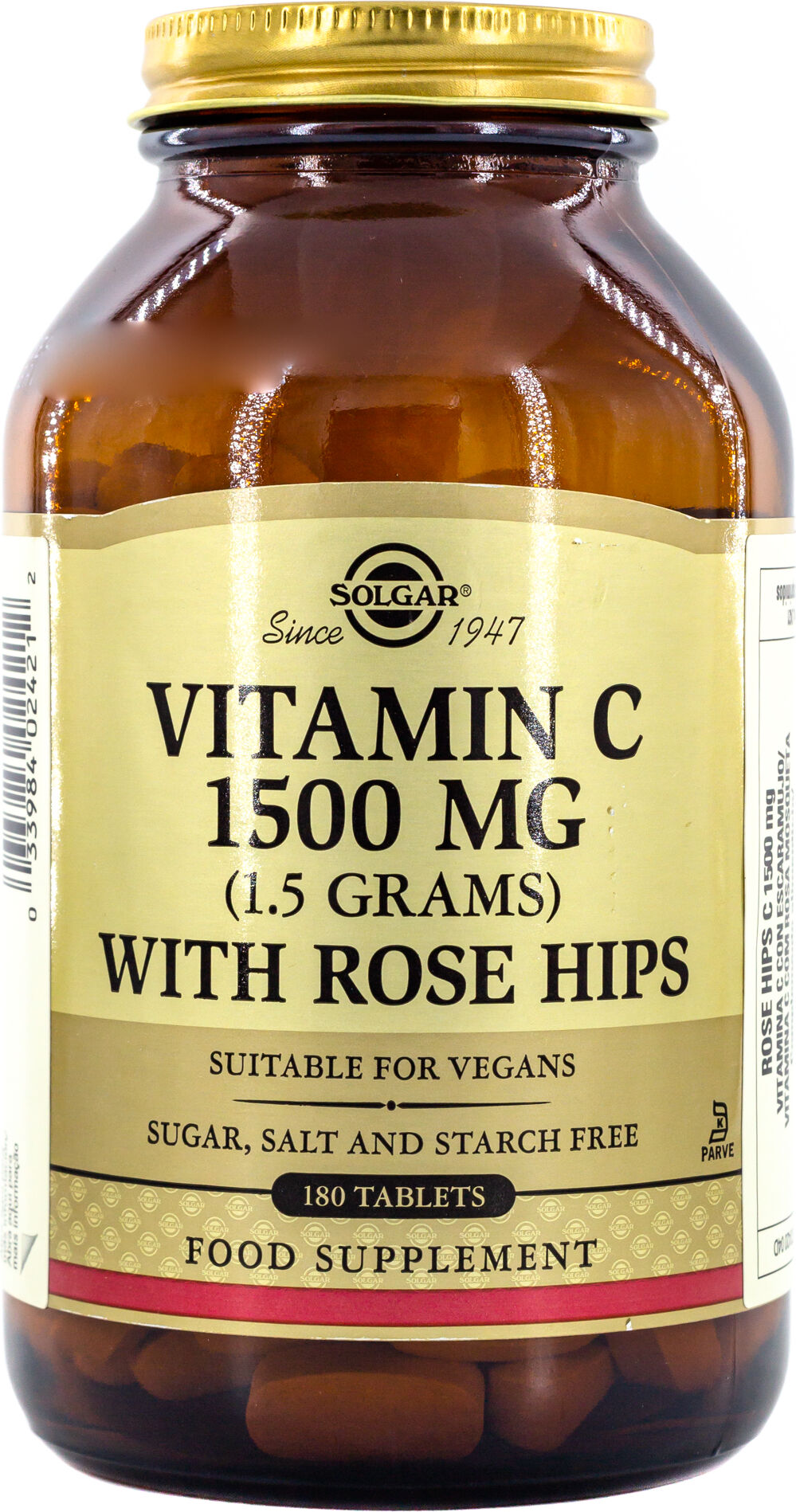 Solgar Vitamin C with Rose Hips 1500 mg 180 Capsules