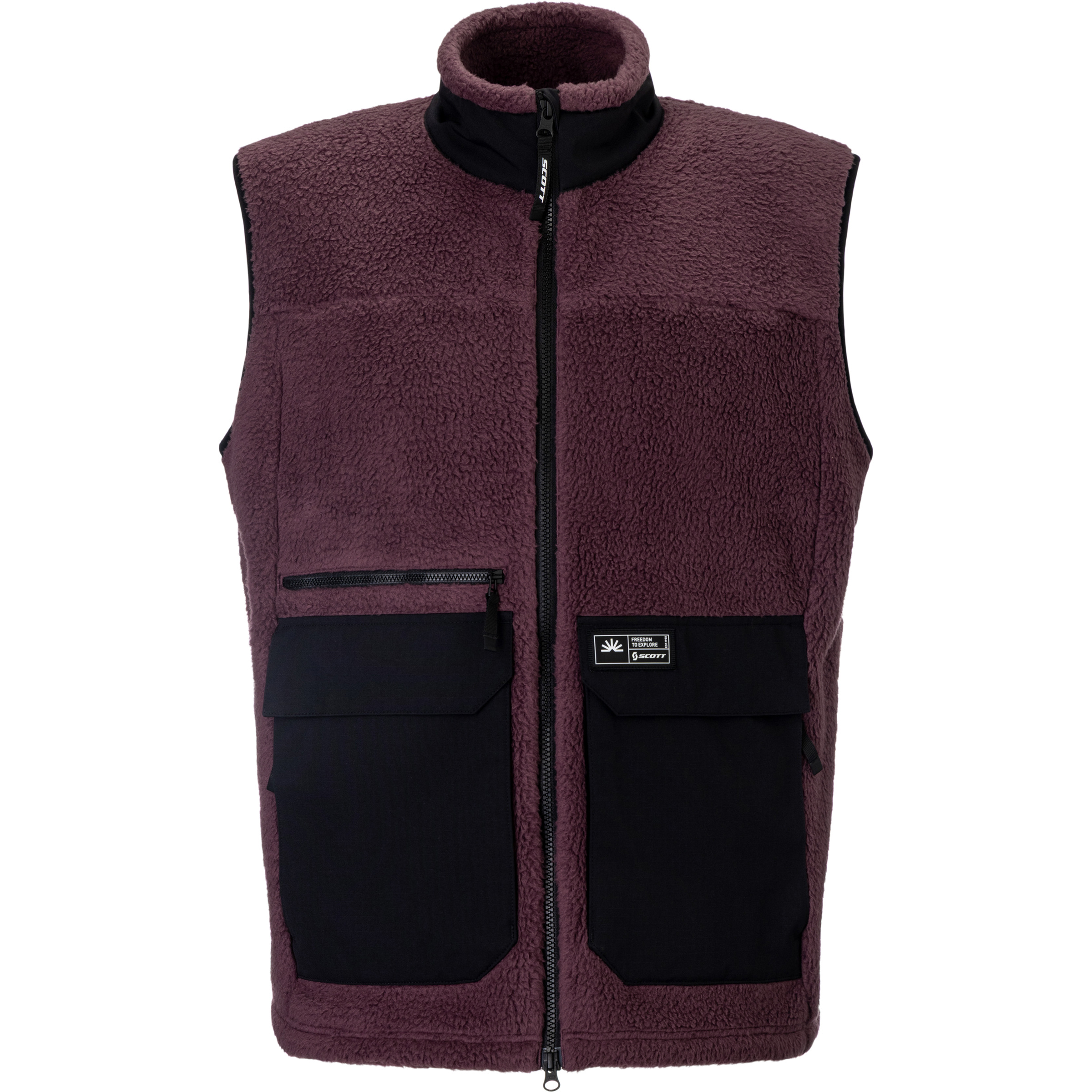 Scott Escape Heritage Pile Weste Herren Fleecewesten lila Größe S Lifestyle Hautfreundlich