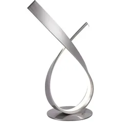 Paul Neuhaus LED-Tischleuchte Linda Alu, Eisen, Stahl & Metall Silber