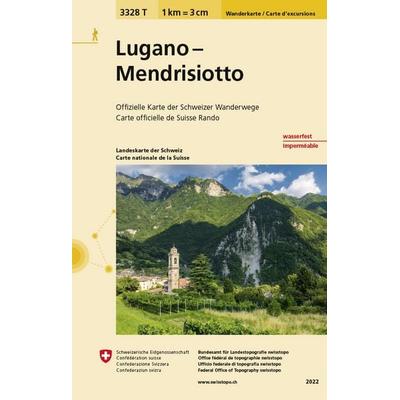 3328T Lugano - Mendrisiotto Carta escursionistica, Sonstige von , Swisstopo, 978-3-302-33328-1