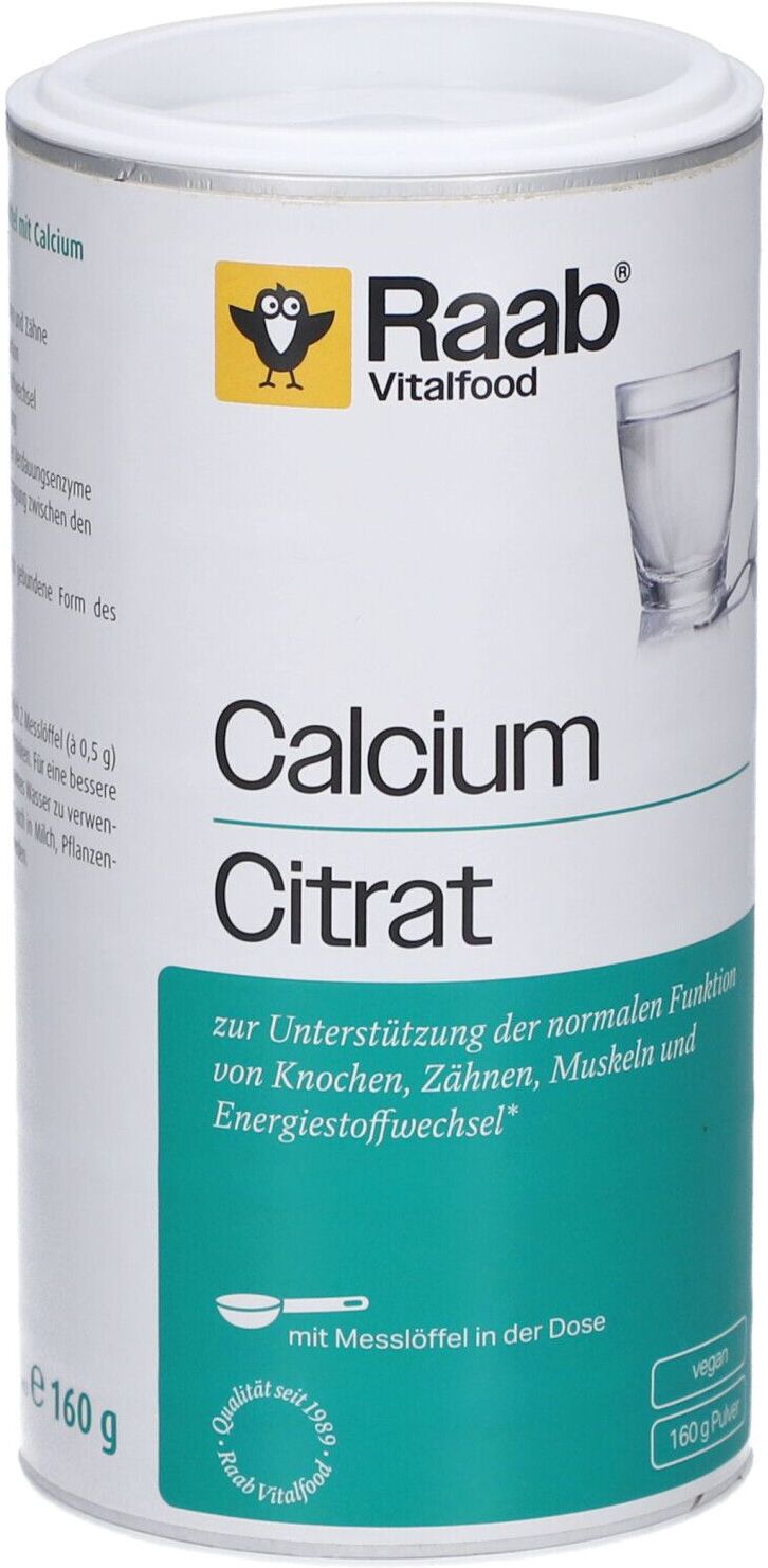 Raab Vitalfood Calciumcitrat Pulver 160 g