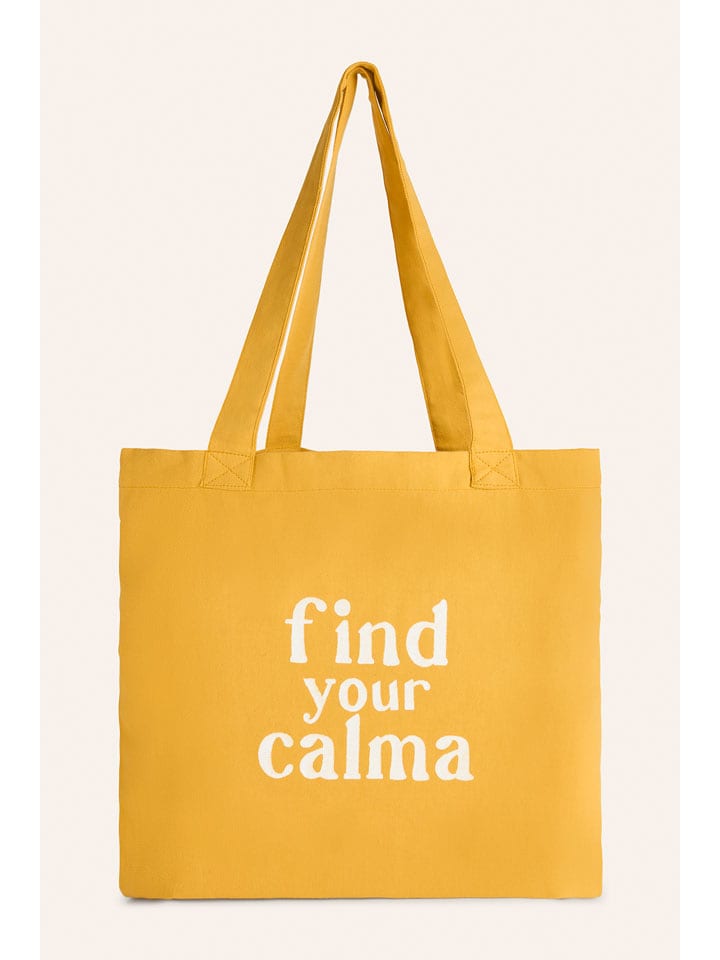 CALMA HOUSE Einkaufstasche ''Rambla'' in Gelb - (L)35 x (B)40 cm - onesize