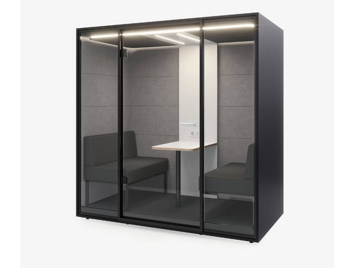 Meetingbox Quattro Anthrazit Weiß Hellgrau Grau Standard Schwarz