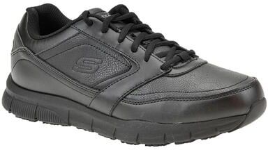 Skechers Work Nampa-77156 - Mens 12 Black Oxford Shoes Medium