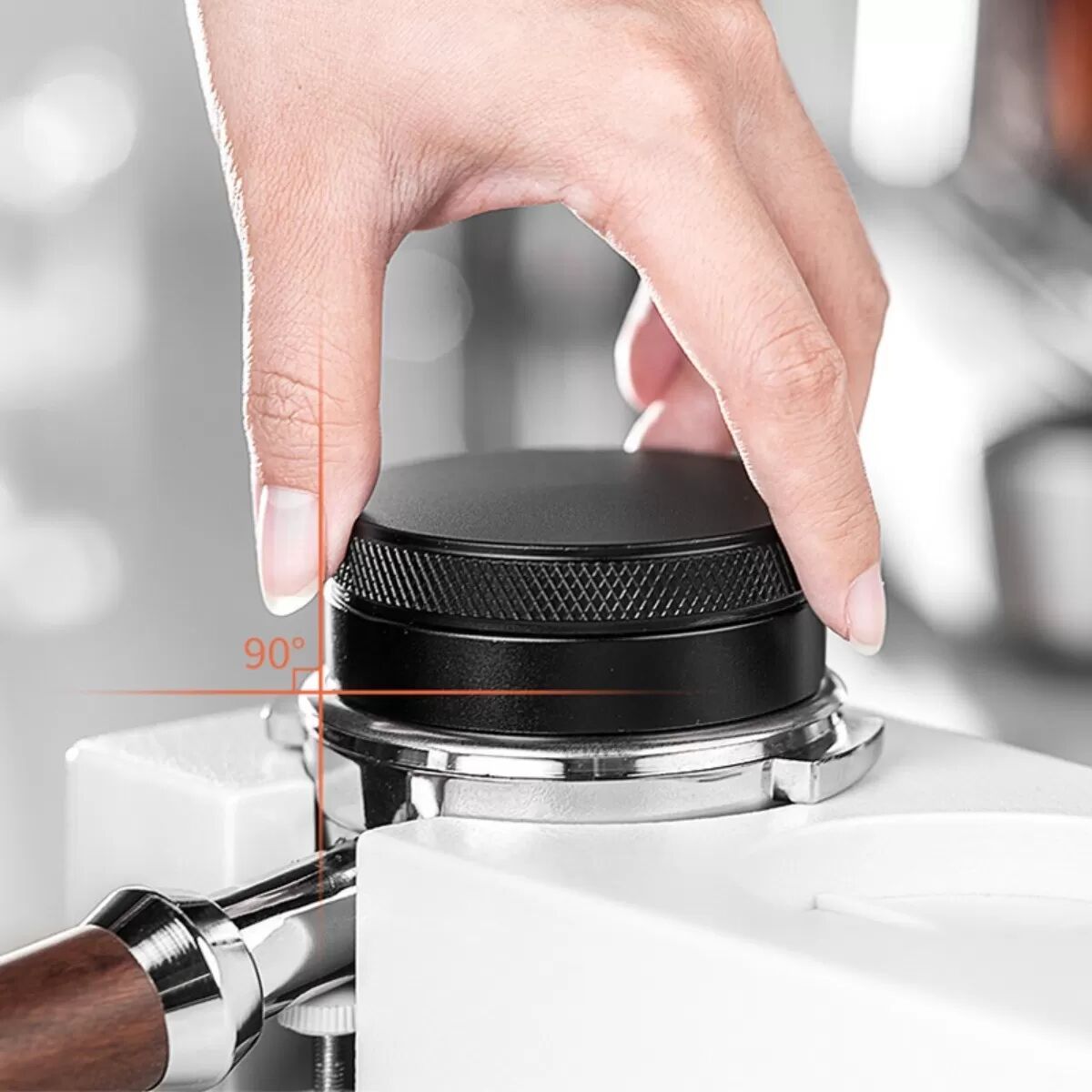 INF 51mm Schwerlast-Kaffee-Distributor aus Edelstahl mit drei Neigungen