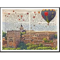 POSTER Vintage Von Granada. A4 Rahmenlos