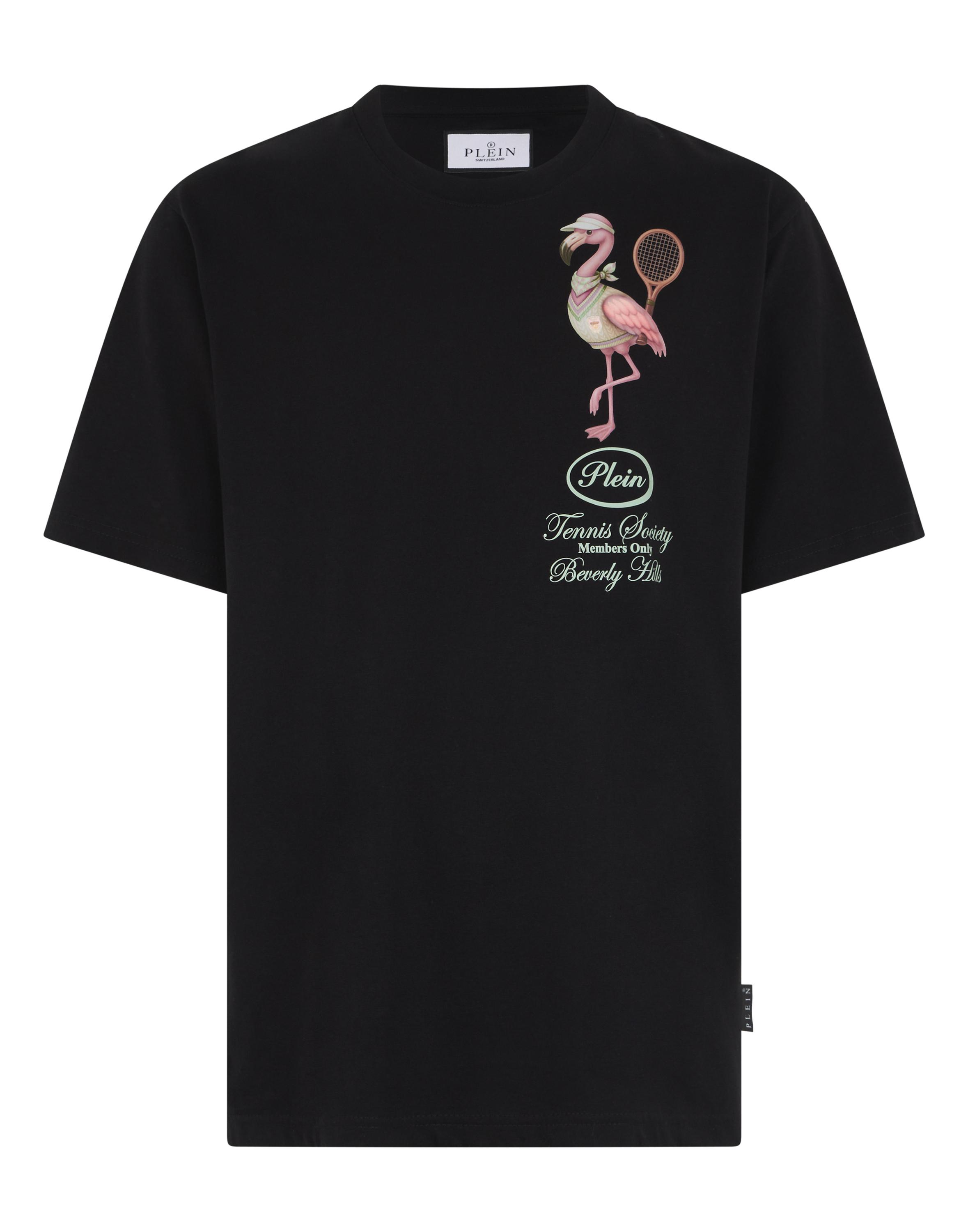 Round Neck T-Shirt Flamingo Tennis Society