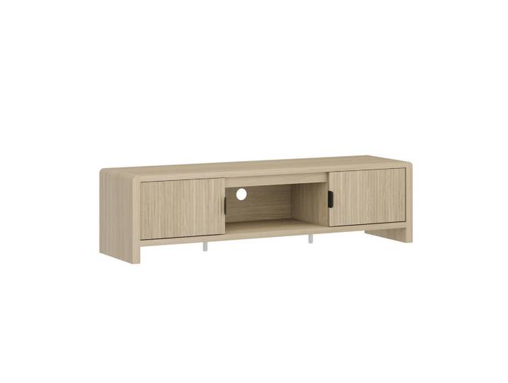[en.casa] Fernsehschrank Lukkodso, Eichefarben, Rechteckig, 150x40x40 cm, Wohnzimmer, TV Möbel, Lowboards, Lowboards stehend