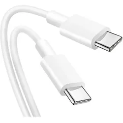 DLH USB-C CABLE TO USB-C 1M 3.25A WHITE (1 m, USB 2.0, 65 W), USB Kabel