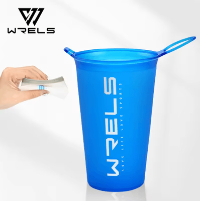 Inspire Picks 200ml Foldable Sports Water Cup Lightweight Soft Cup For Marathon And Trail Running sky Blue