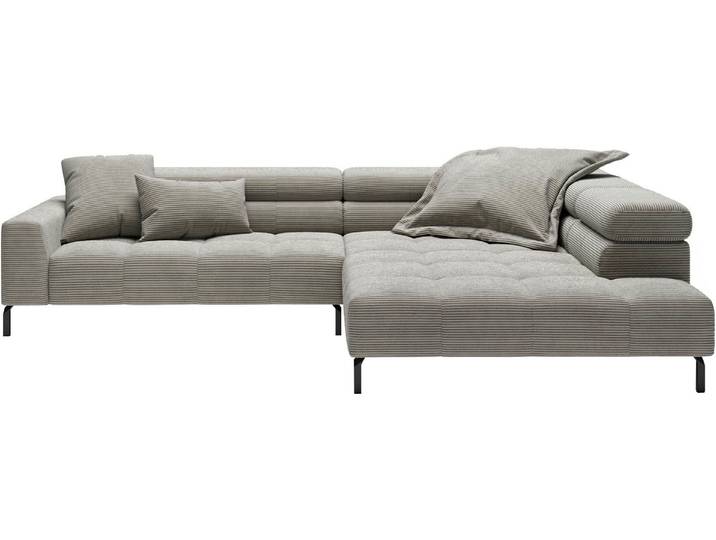 Home affaire Ecksofa Claya, 311 cm breit, L-Form, inkl. Kopfteilverstellung, mit elektrischem Sitzvorzug im Hauptelement