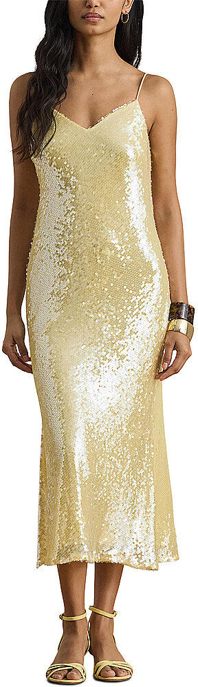 LAUREN RALPH LAUREN Abendkleid  gelb   42 42