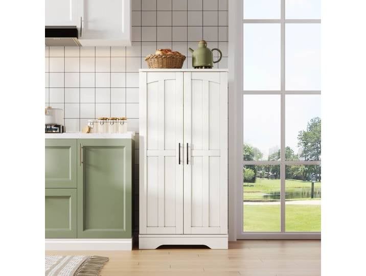 Meuble de cuisine - Armoire 120×60×40 cm - 2 portes - Étagère ajustable - LED détecteur de mouvement