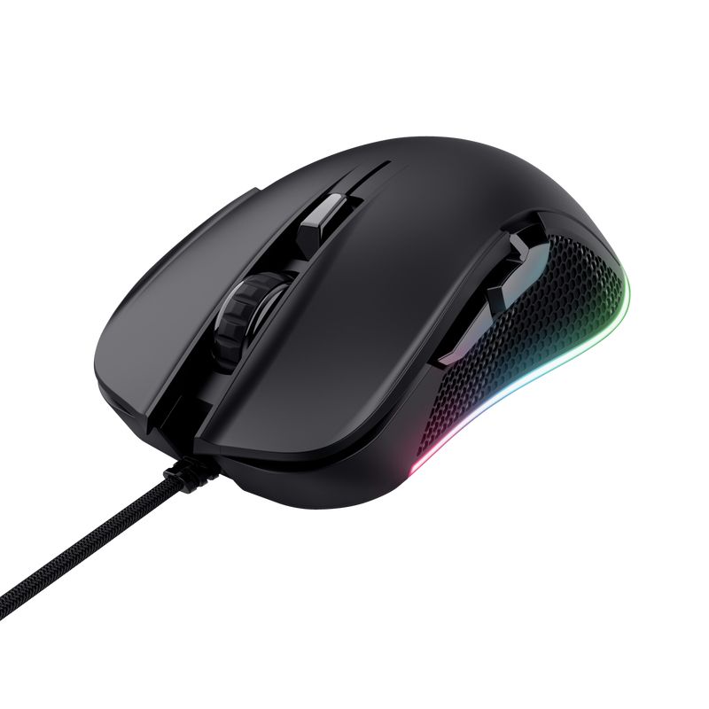 Trust GXT 922 Ybar 7200 DPI Gaming Maus Optisch (Schwarz) 24729