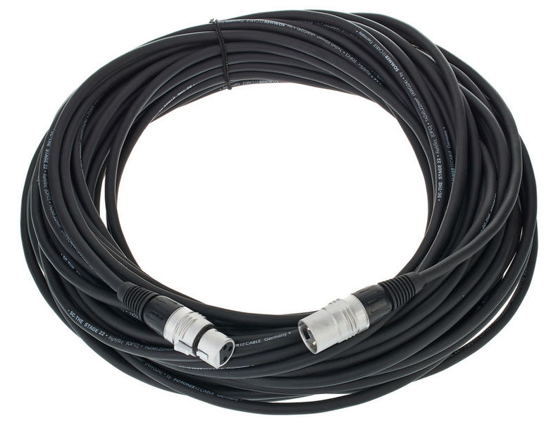 Sommer Cable Stage 22 SGHN BK 25,0m nero