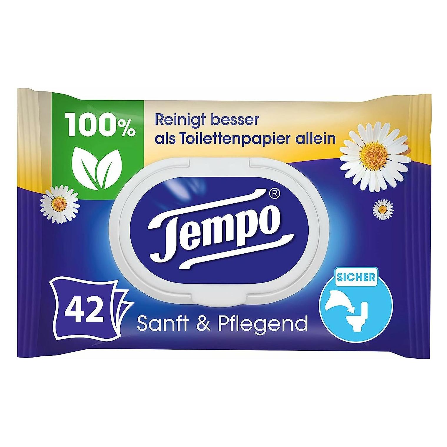 Tempo Feuchttücher sanft&pflegend Kamille (1 x 42 Stk.) (836041)