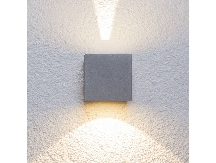 Jarno Applique Murale d'Extérieur Silver - Lucande - Terrasse - Moderne - Métal - Angulaire