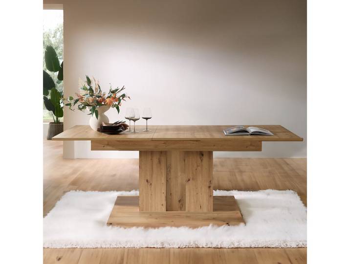 Lomadox Esstisch ISCHIA-36, ausziehbar 180-220 cm, in Artisan Eiche