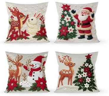 Lush Living Finds Christmas Ornament Pillow Case Set, Merry Christmas Cushion Cover, Home Decorations, Navidad Gifts, New Year Gifts 2