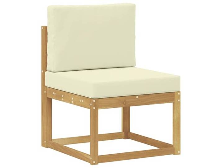 KTHLBRH Modulares Sofa-Set für den Außenbereich, 7-Sitzer, Akazie Massivholz, Lattenrost-Design, flexible Konfiguration, für Garten und Terrasse
